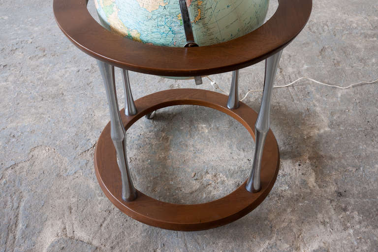 American Replogle Terrestrial Floor Globe For Sale