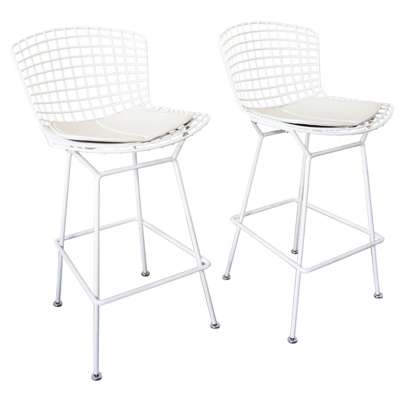 Pair of Bertoia Bar Stools