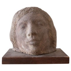 Sculpture en plâtre à base en bois n° 33 de Gaetano Cecere