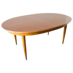 Inlaid Oval Extension Table