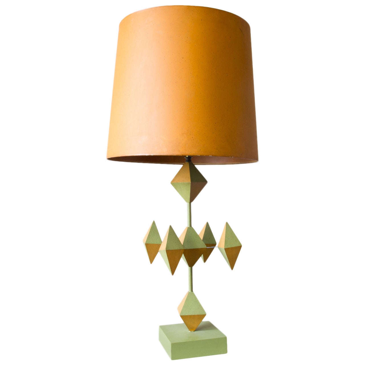 Custom Wooden Op-Art Lamp