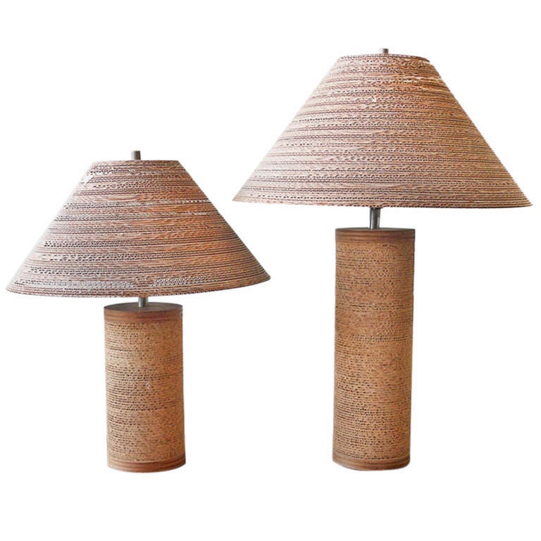 Gregory Van Pelt Cardboard Lamps