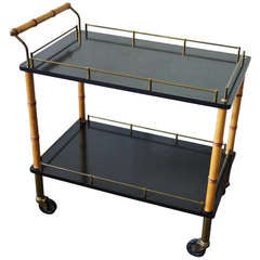 French Faux Bamboo Cart