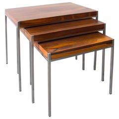 Italian Nesting Tables in Rosewood