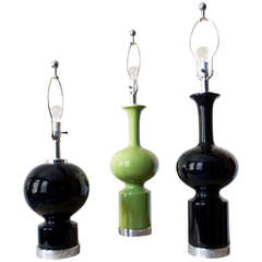 Pair of Mod Ceramic Lamps 10