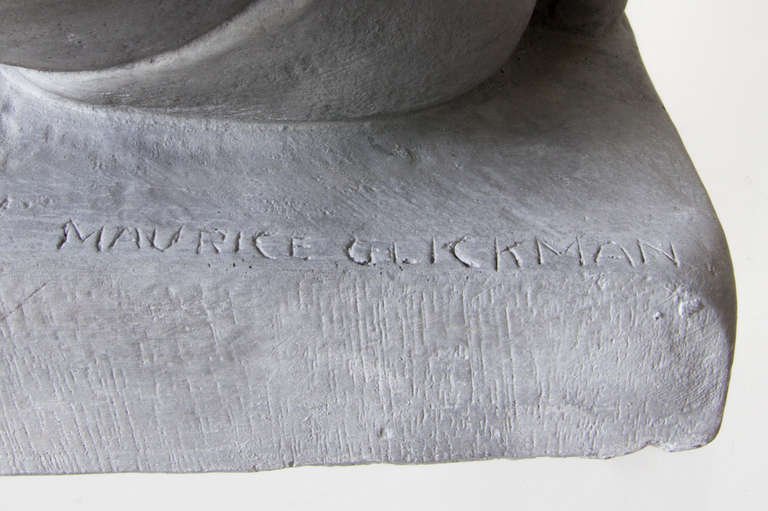 Maurice Glickman Footballer Sculpture In Excellent Condition In Asbury Park, NJ