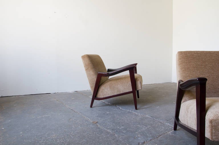 Unknown Pair of Sculptural Lounge Chairs