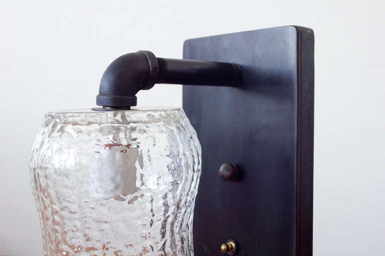 Industrial Rippled Sconces