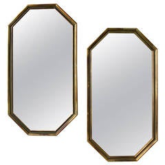 Wood Frame Octagonal Mirrors