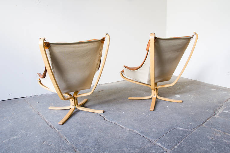 Norwegian Sigurd Ressel Falcon Chairs