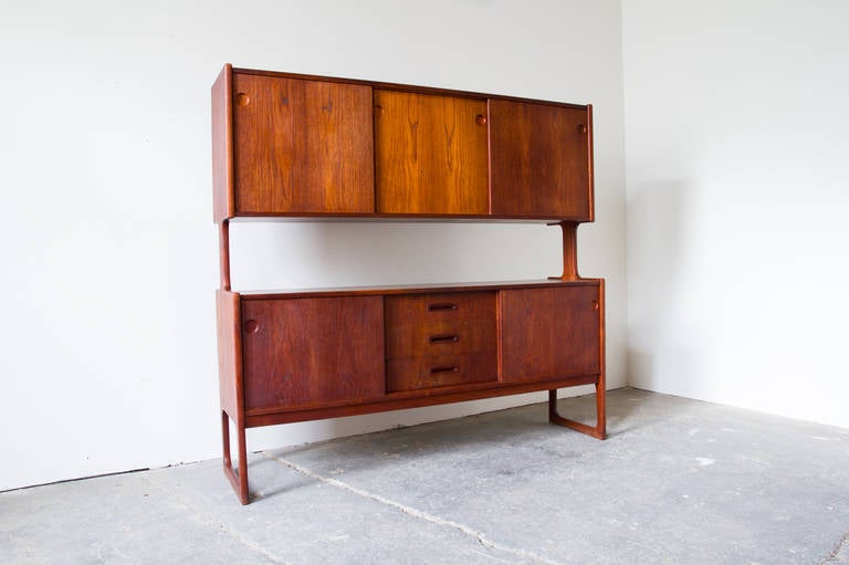 Danish Teak Two-Tier Sideboard