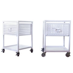 Industrial Perforated Side Tables