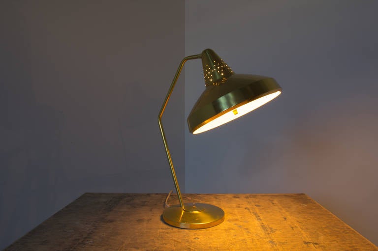 Mid-Century Modern Bill Scarlett Brass Desk Lamp