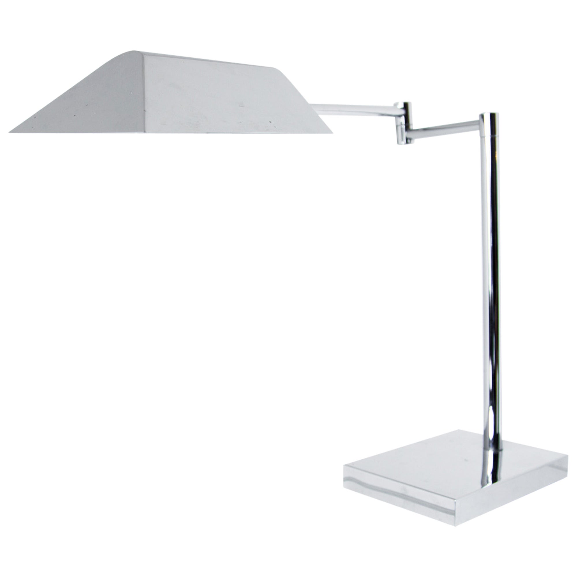 Koch & Lowy Chrom-Schreibtischlampe im Angebot