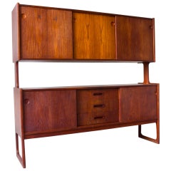 Danish Teak Two-Tier Sideboard