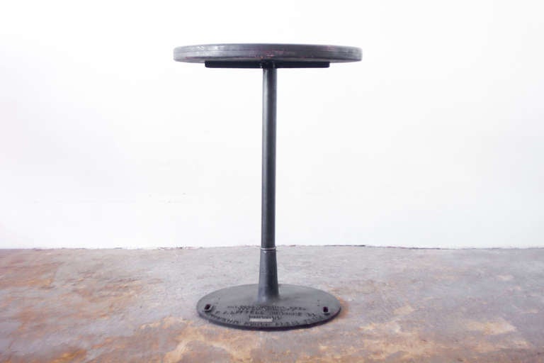 Reclaimed wooden bar table at 1stdibs