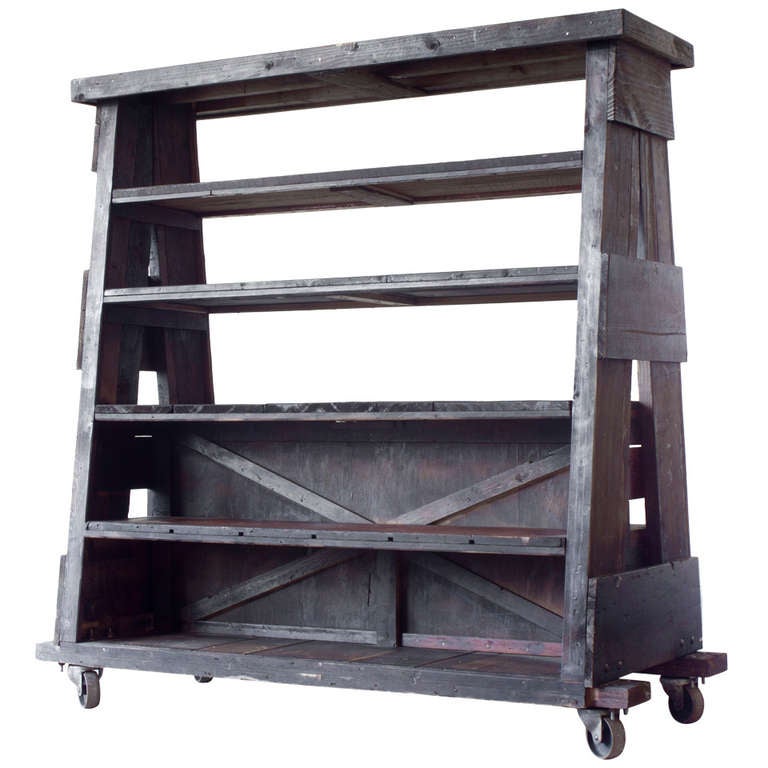 Repurposed AFrame Shelf at 1stdibs
