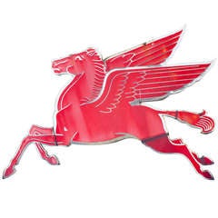 Vintage Mobilgas Pegasus Sign