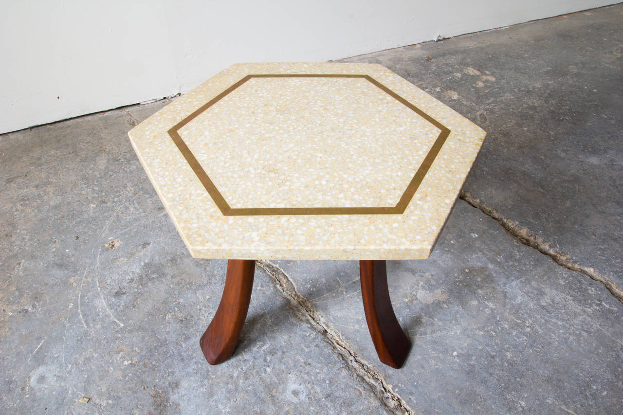 Mid-Century Modern Harvey Probber Hexagonal Side Table