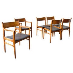 Set of Six Funder-Schmidt and Madsen Dining Chairs