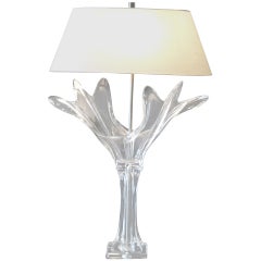  French Crystal Art Verrier Lamp