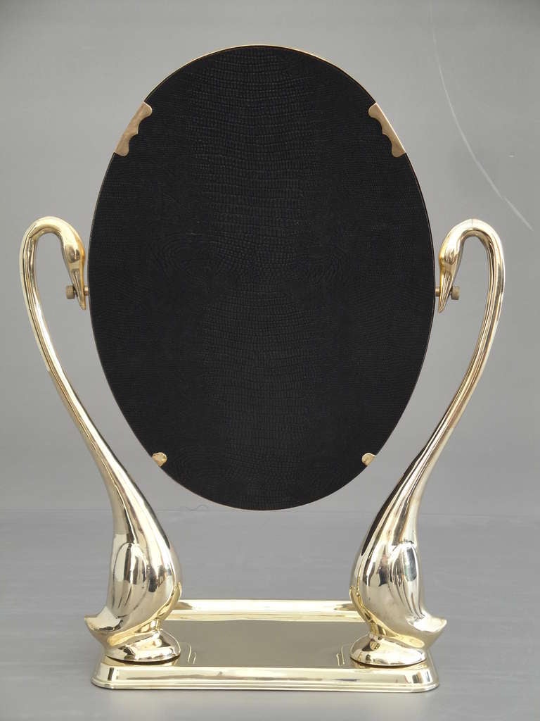 brass vanity mirror