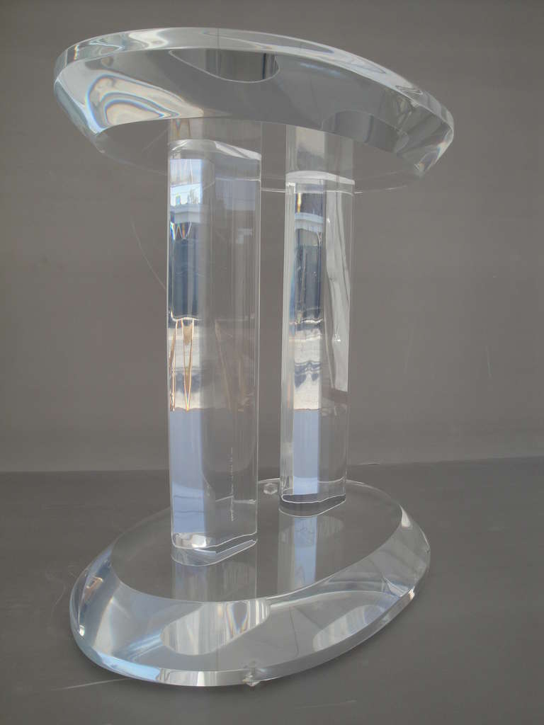 Charles Hollis Jones Lucite Dining Table - Signed, Dated and Numbered 1