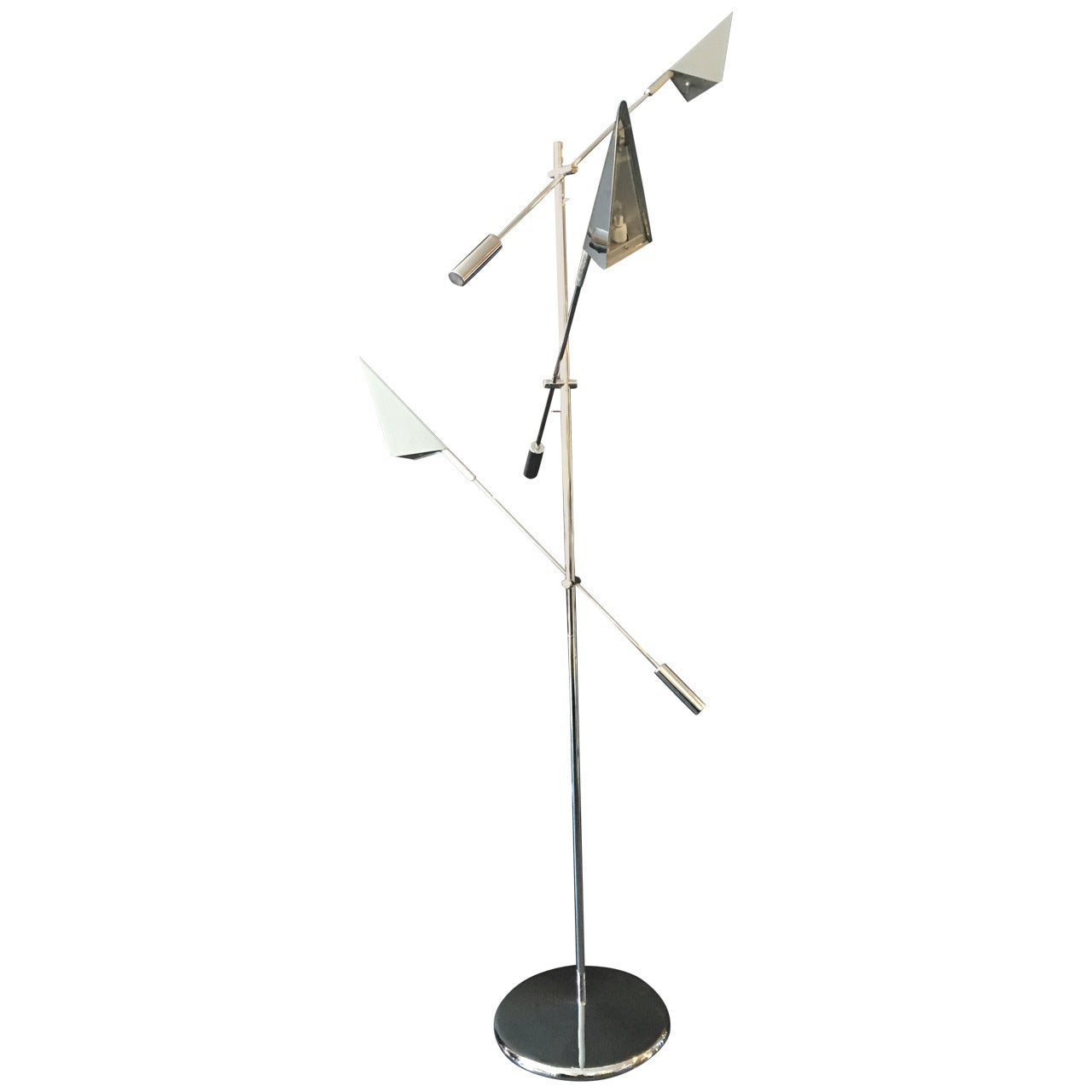 Chrome Floor Lamp by Harry Allen for Kovacs Lighting