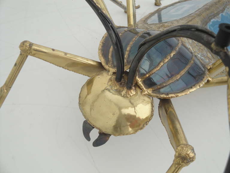 Hollywood Regency Henri Fernandez Beetle Sculpture or Coffee Table for Atelier Duval-Brasseur