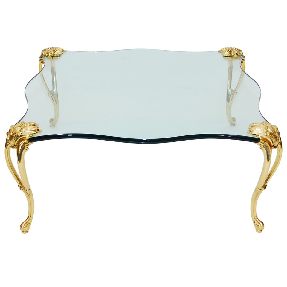 Coffee Table Attributed to Maison Jansen For Sale