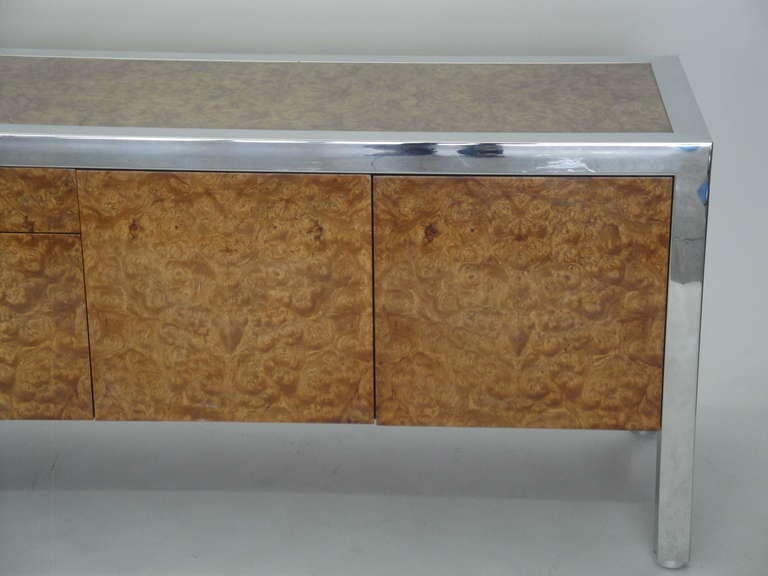 American Leon Rosen for Pace Collection Olive Burl Credenza