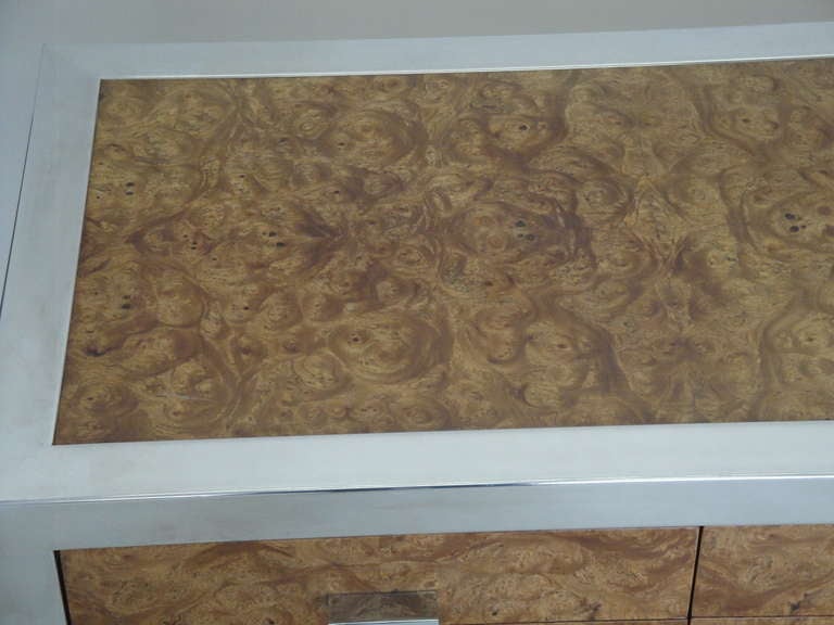 Leon Rosen for Pace Collection Olive Burl Credenza In Excellent Condition In North Hollywood, CA