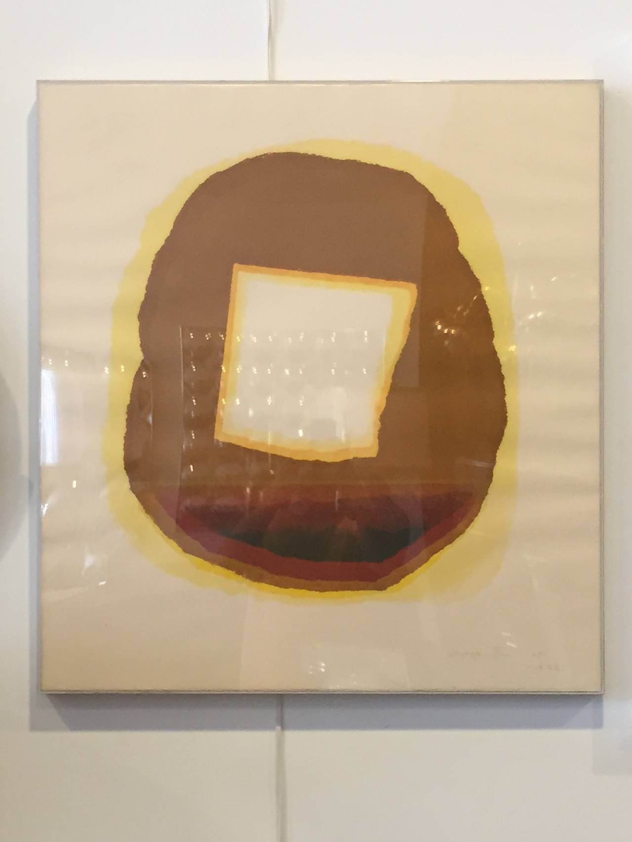 Set of Three Abstract Lithographs by Hirss In Excellent Condition In North Hollywood, CA
