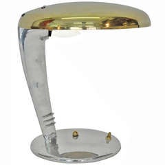 Gorgeous Norman Bel Geddes Cobra Art Deco Desk Lamp 1