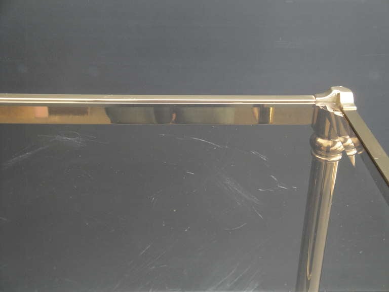 Plated La Barge Brass Console / Sofa Table