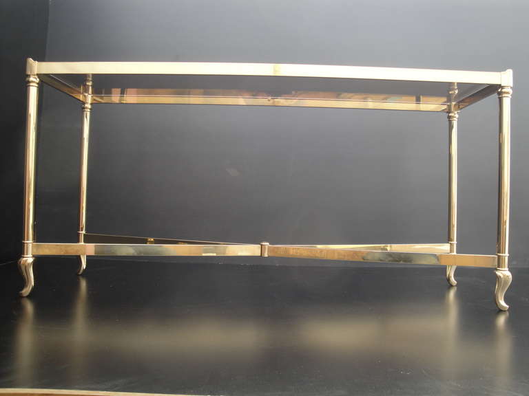 Italian La Barge Brass Console / Sofa Table