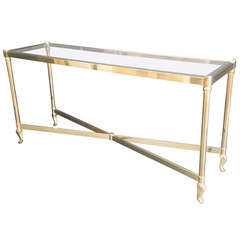 La Barge Brass Console / Sofa Table