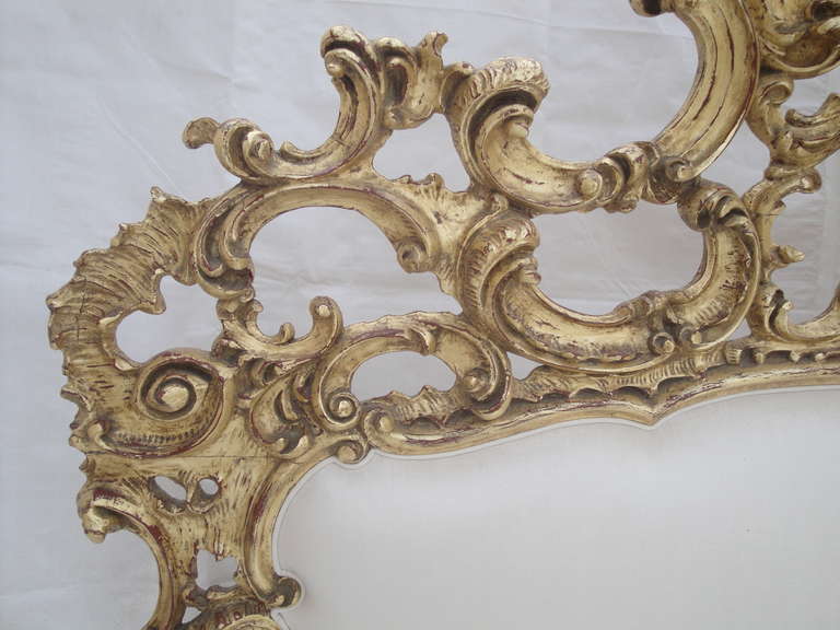Rococo Style Gold Leafed Queen Bed 3