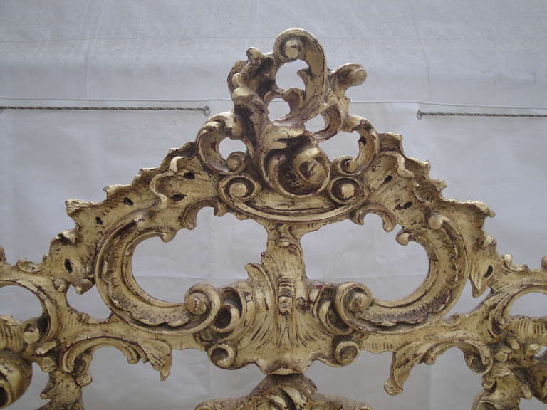 Rococo Style Gold Leafed Queen Bed 1