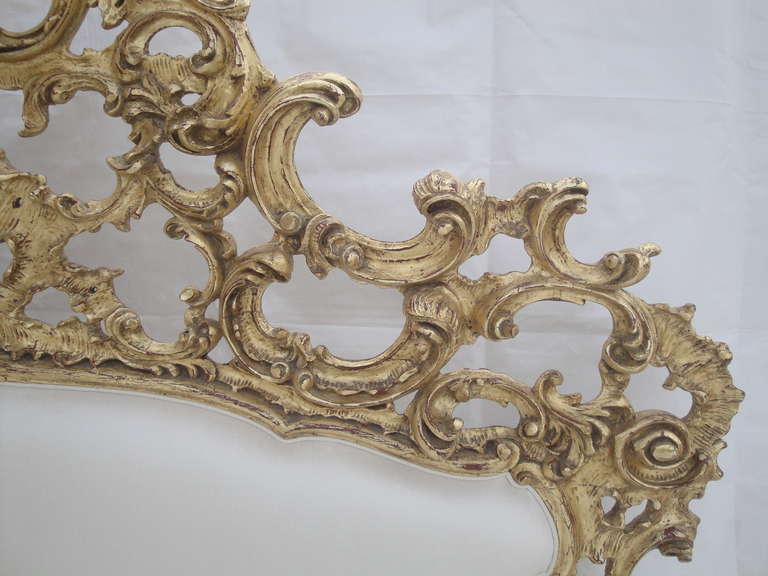 Rococo Style Gold Leafed Queen Bed 4