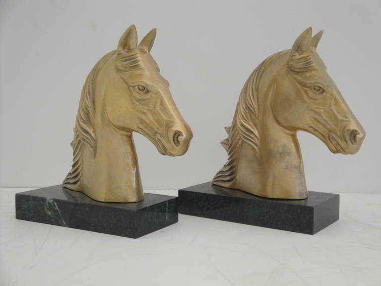 bromze vinrage standing horse bookends bromze vinrage standing horse bookends