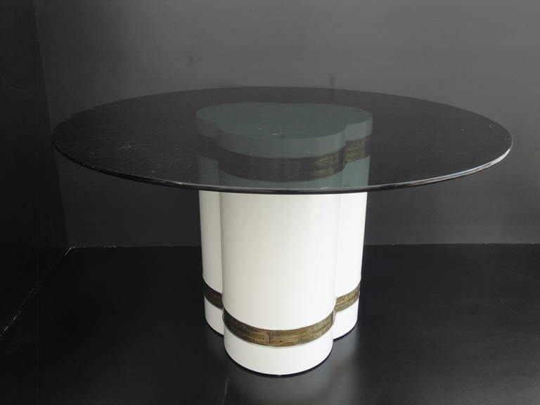 American Mastercraft Dining Table Base by Bernhard Rohne