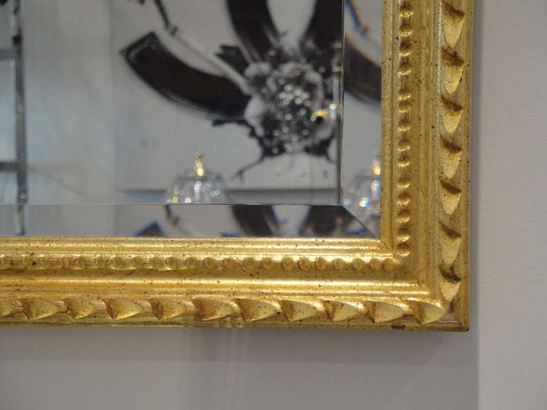 Hollywood Regency Gold Leaf Italian La Barge Mirror In Excellent Condition In North Hollywood, CA
