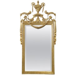 Retro Hollywood Regency Gold Leaf Italian La Barge Mirror