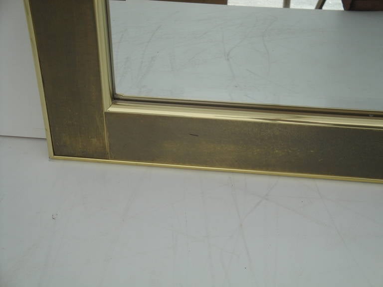 Patinated Bernhard Rohne Mirror for Mastercraft For Sale