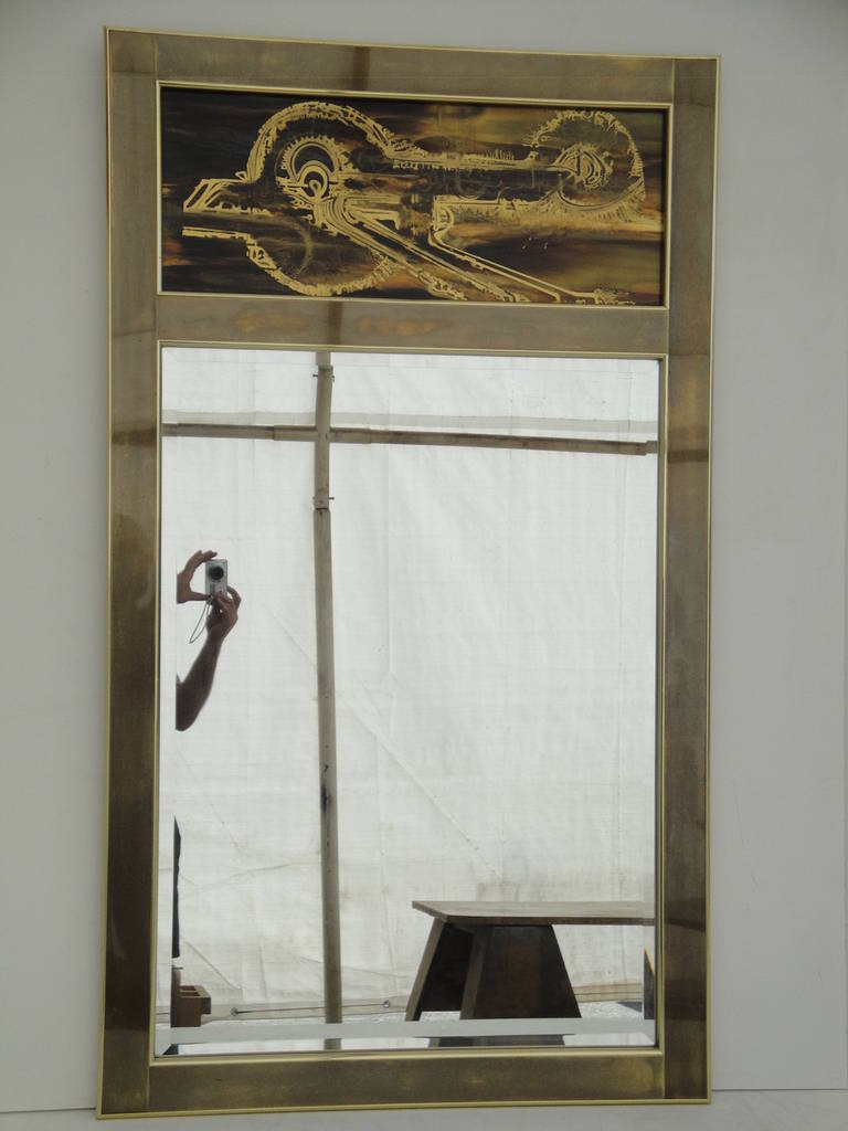 Miroir gravé à l'acide de Bernhard Rohne pour Mastercraft furniture co.
Proposé à la Galerie Girasole