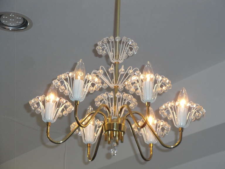 Emil Stejnar Small Fountain Chandelier In Good Condition In North Hollywood, CA