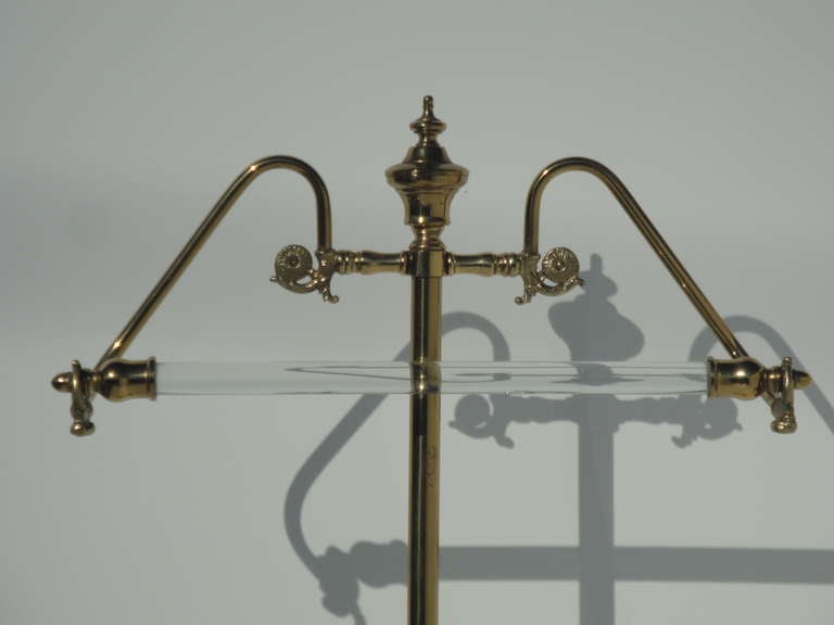 Late 20th Century Brass and Glass Gentelman's Vallet