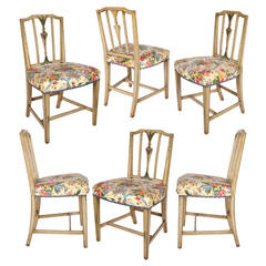 Set of Six Sheraton Dining Chairs c.1790