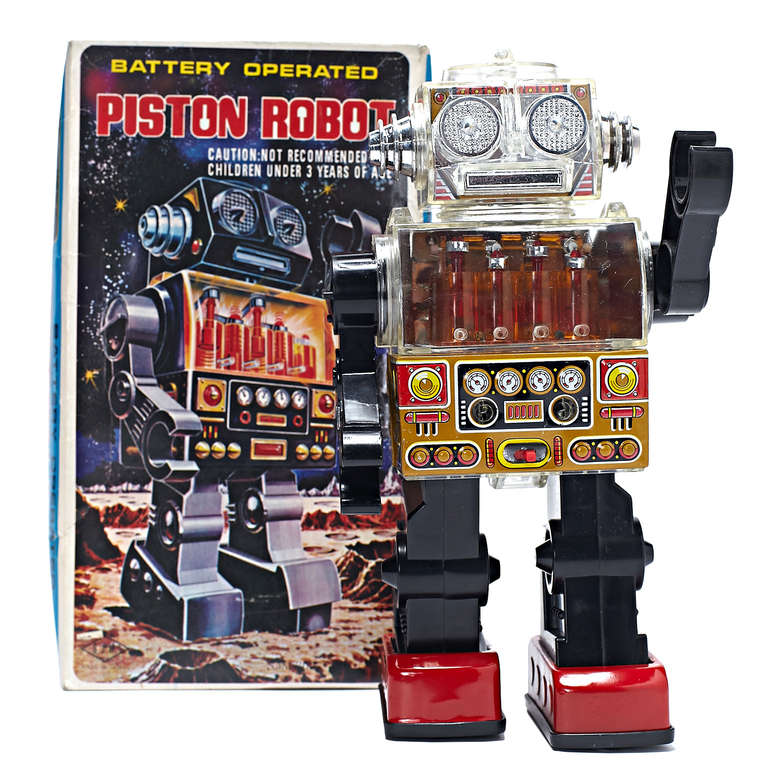 Group of Vintage Toy Robots with Original Packaging In Excellent Condition In New York City, NY